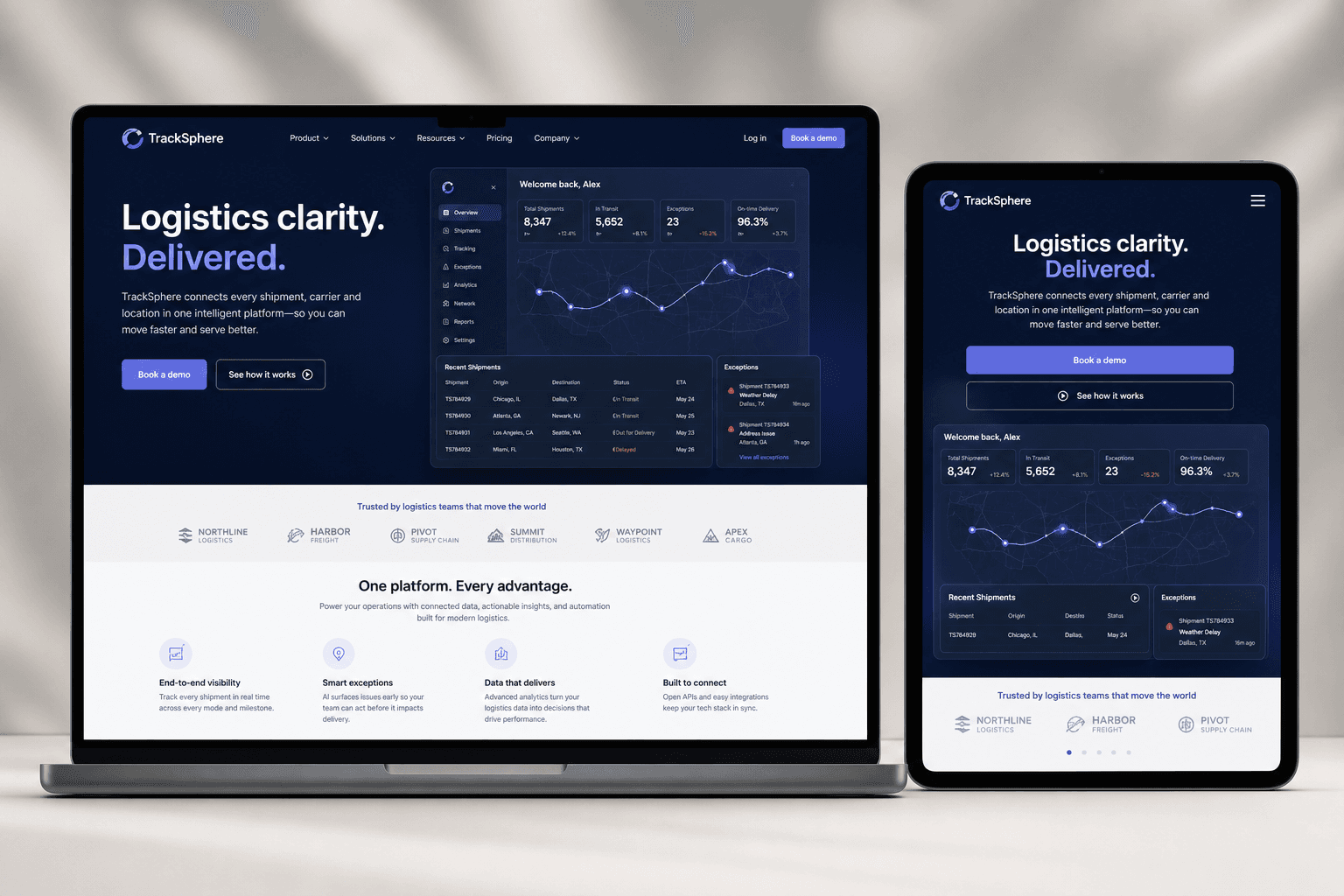 TrackSphere responsive